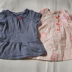Carter's Baby Girl 2pc Shirt Bundle Size 3 Months